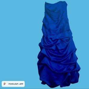 Blue prom dress